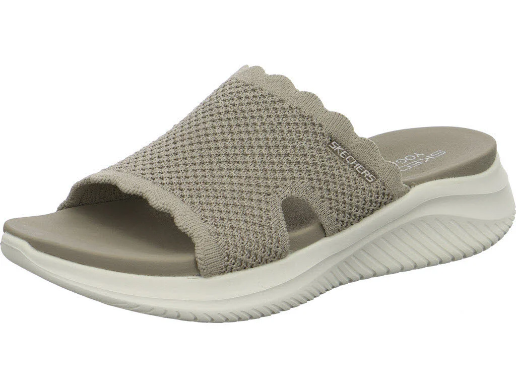 Skechers Damen Pantoletten 164055 TPE Ultra Flex 3.0 Sandal - Bring It! taupe normal