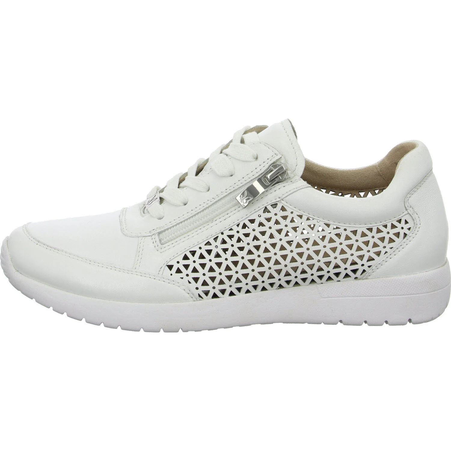Caprice Damen Schnürschuhe 9-23550-42-102 9-23550-42 white nappa G (normal)