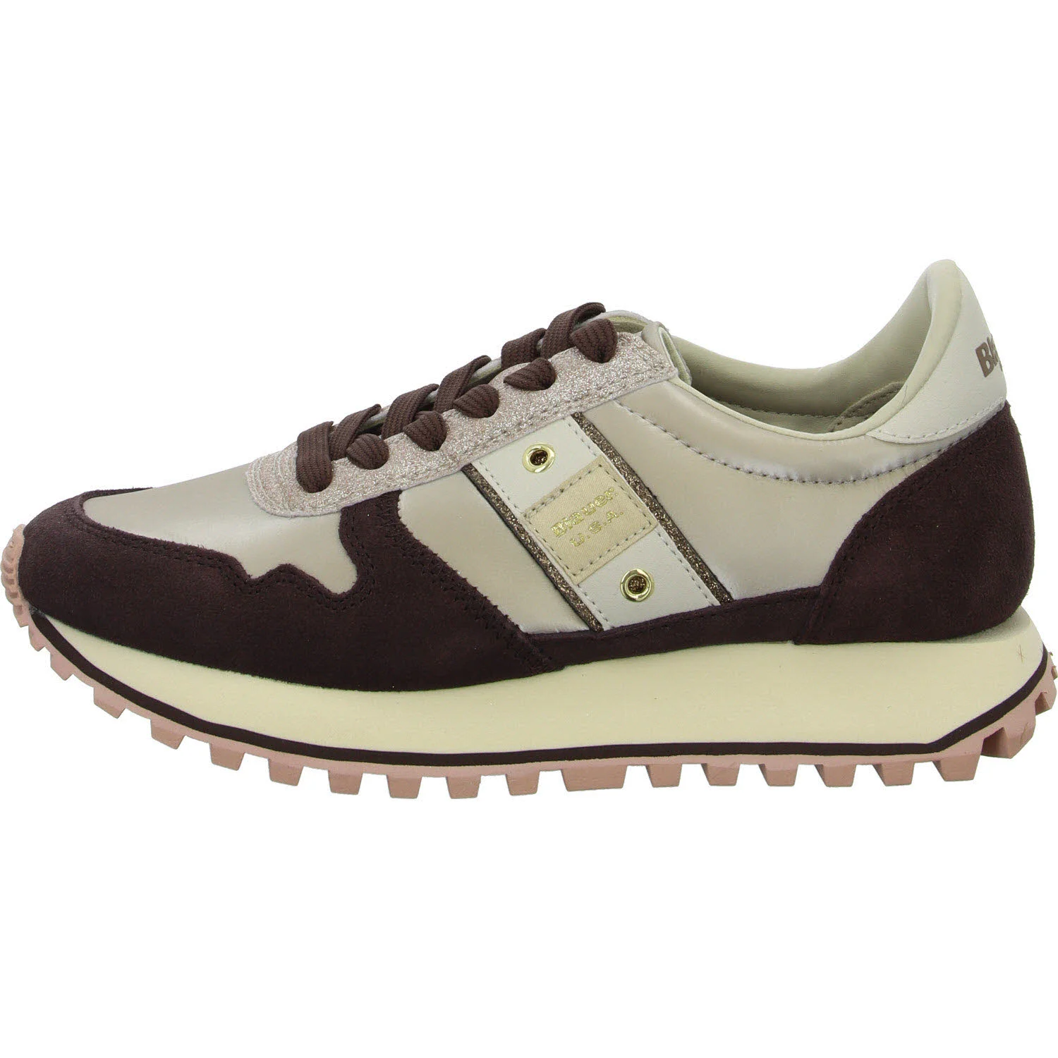 Blauer Damen Schnürschuhe F5MILLEN03/NYS MILLEN03 bordeaux/taupe normal
