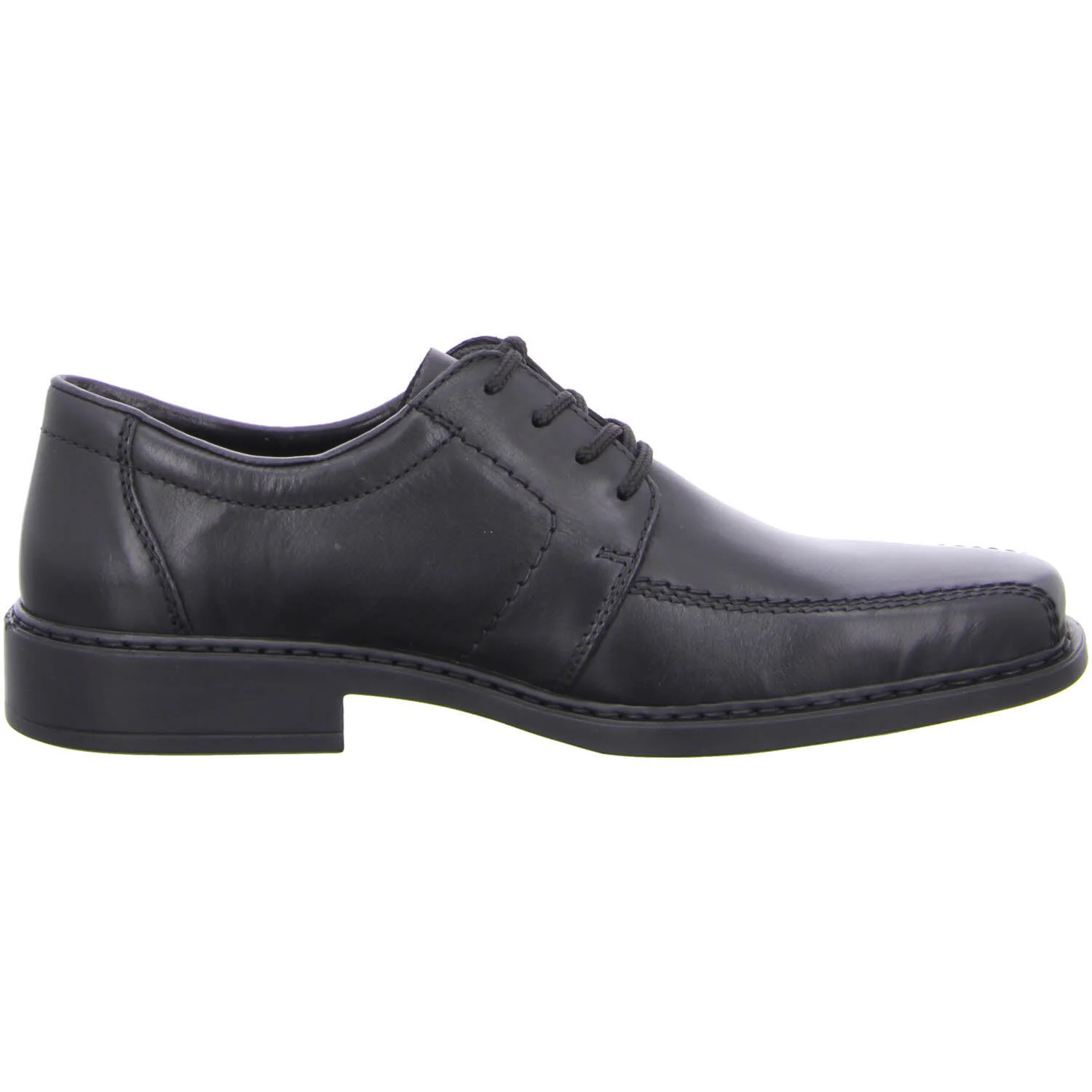 Rieker Herren Schnürschuhe B0812-00 B0812 nero/schwarz H (extra weit)