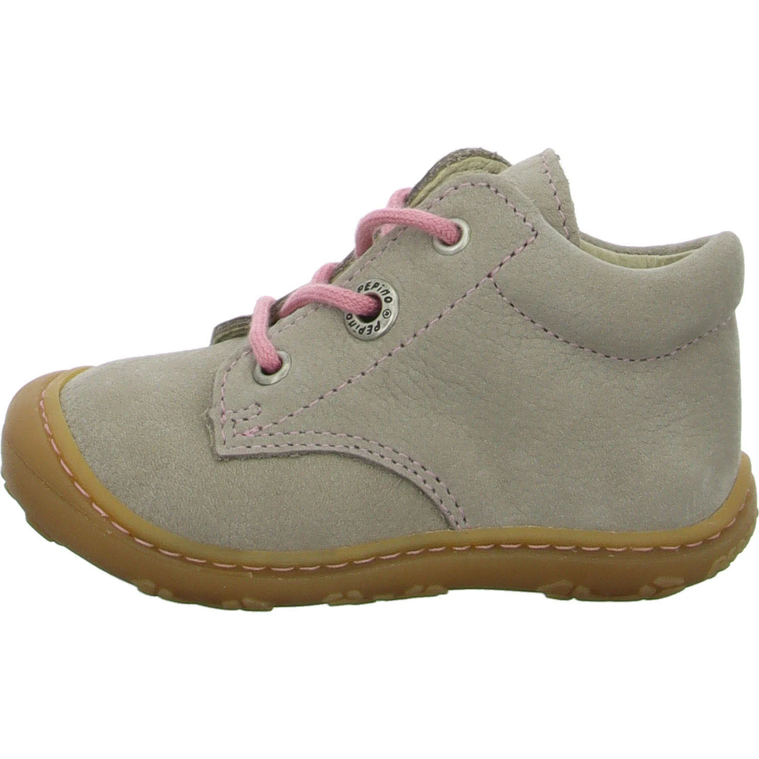 Ricosta Kinder Halbschuhe zum Schnüren 50 1200103/670 Cory kies/rosa WMS weit