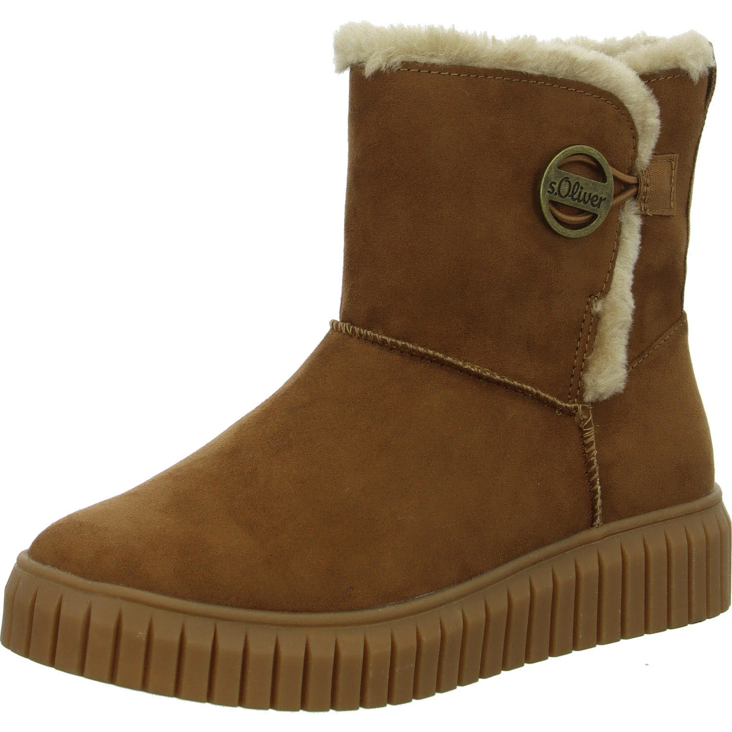 Element 2 von 8 (Bild) – s.Oliver Damen Stiefelette warm 5-26418-41-3A5 5-26418-41 cognac normal