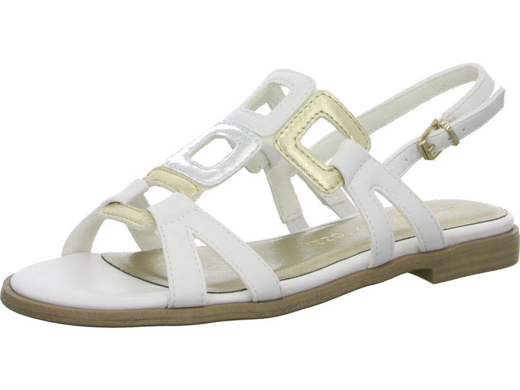 Element 1 von 8 (Bild) – Marco Tozzi Damen Sandalen 2-28145-44/197 2-28145-44 white comb normal