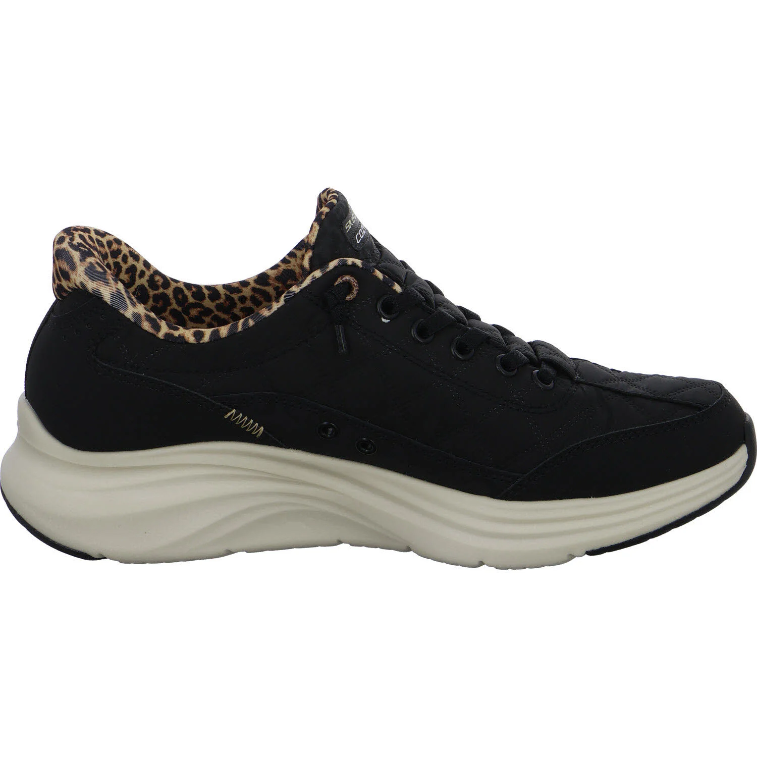 Skechers Damen Slipper 150419 BLK Contour Foam - Leopard Dream black normal