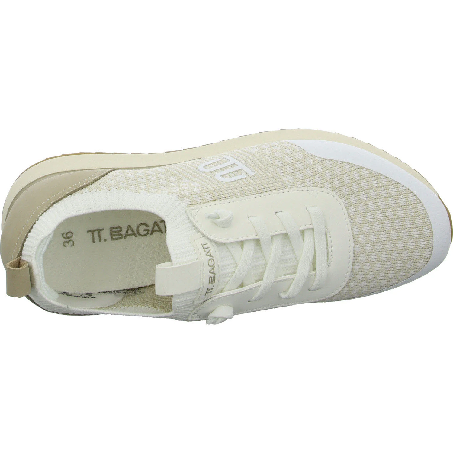 TT.Bagatt Damen Slipper D31ARA606955-2052 Bologna white/beige normal
