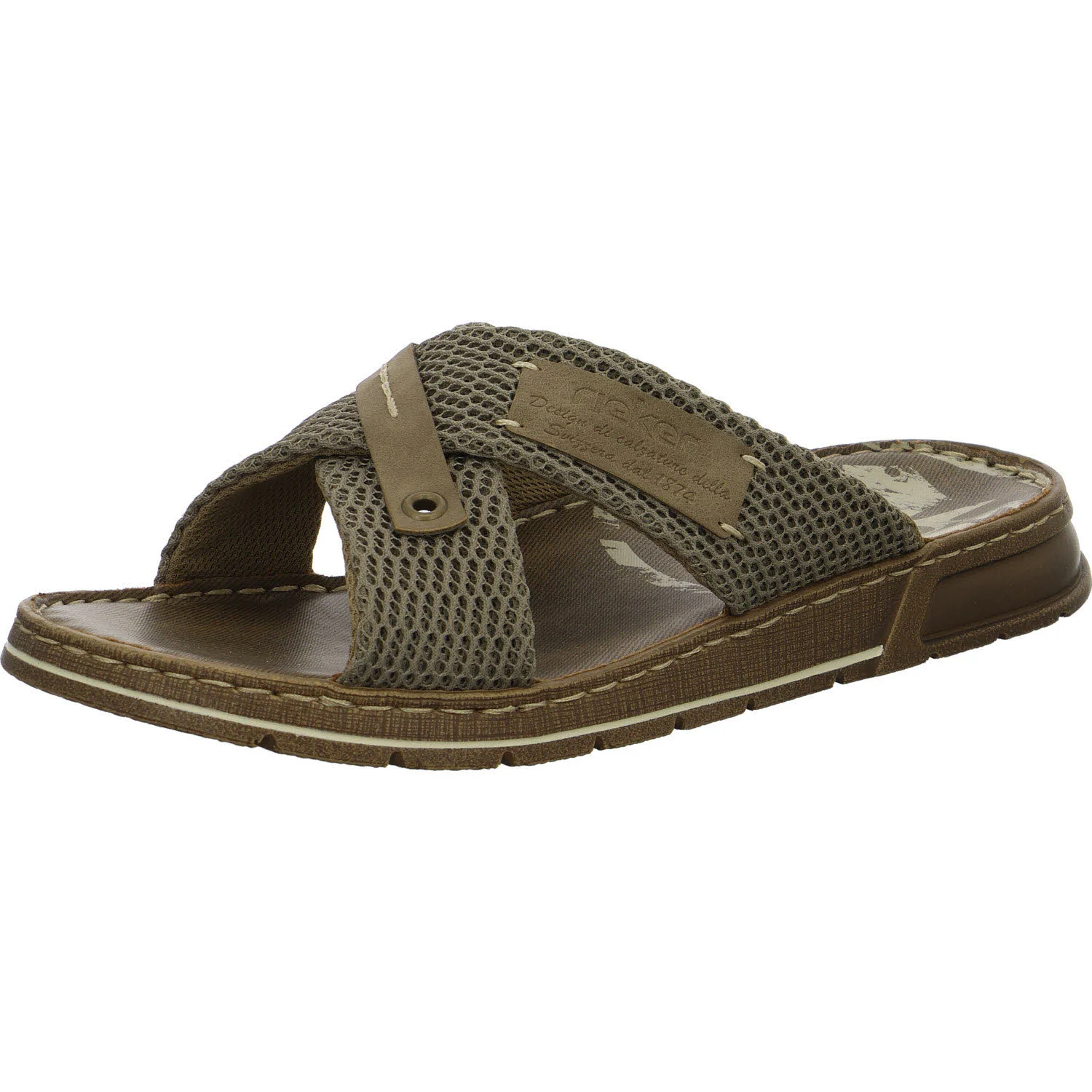Rieker Pantoletten 21239-64 21239 kiesel/fango G (weit)