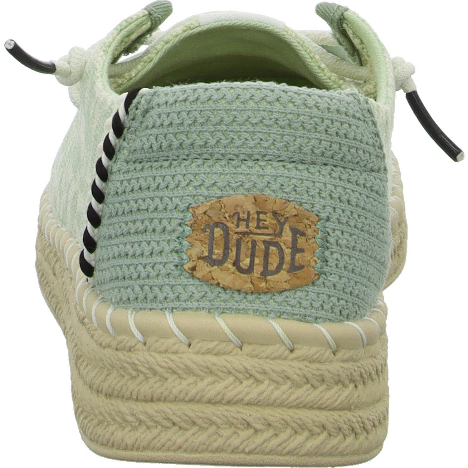 heydude Damen Slipper HD43179-3YY Wendy Espadrille Retro Palm celadon green/white weit