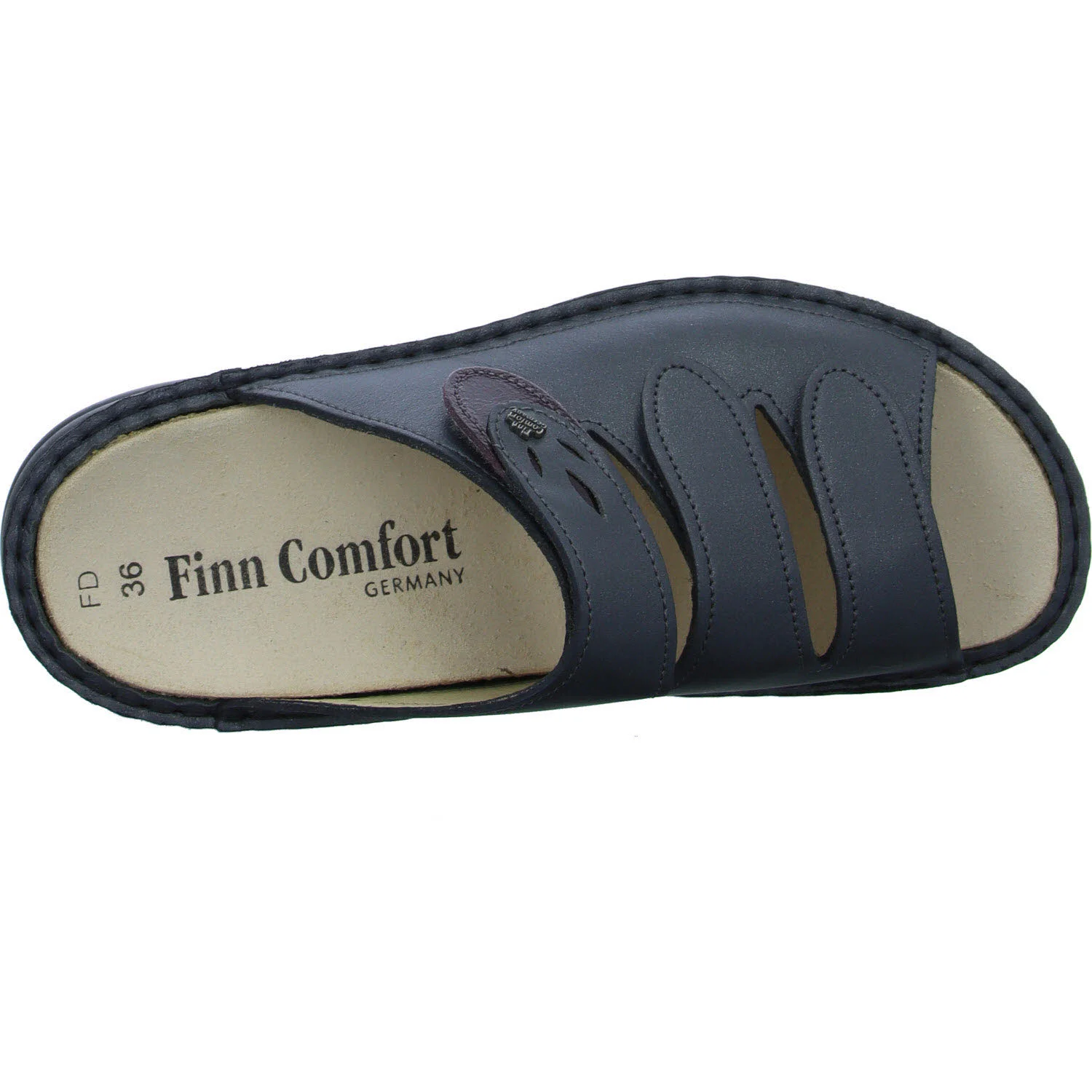Element 8 von 8 (Bild) – Finn Comfort Damen Pantoletten 02554-902824 Kos ANTHRAZIT/AMARONE weit