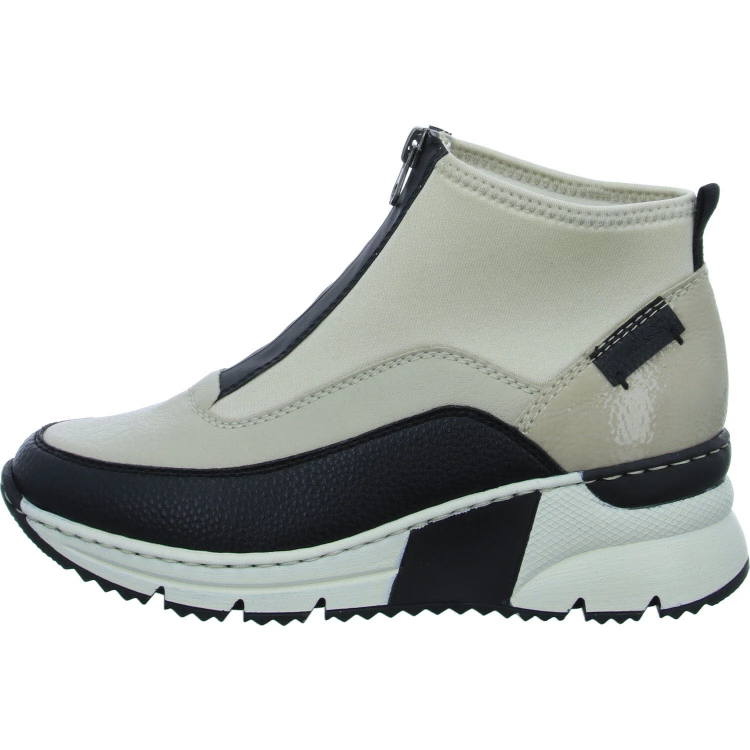 Element 6 von 8 (Bild) – Rieker Damen Stiefeletten N6352-60 N6352 schwarz/crema/cliff/perlcreme G (weit)