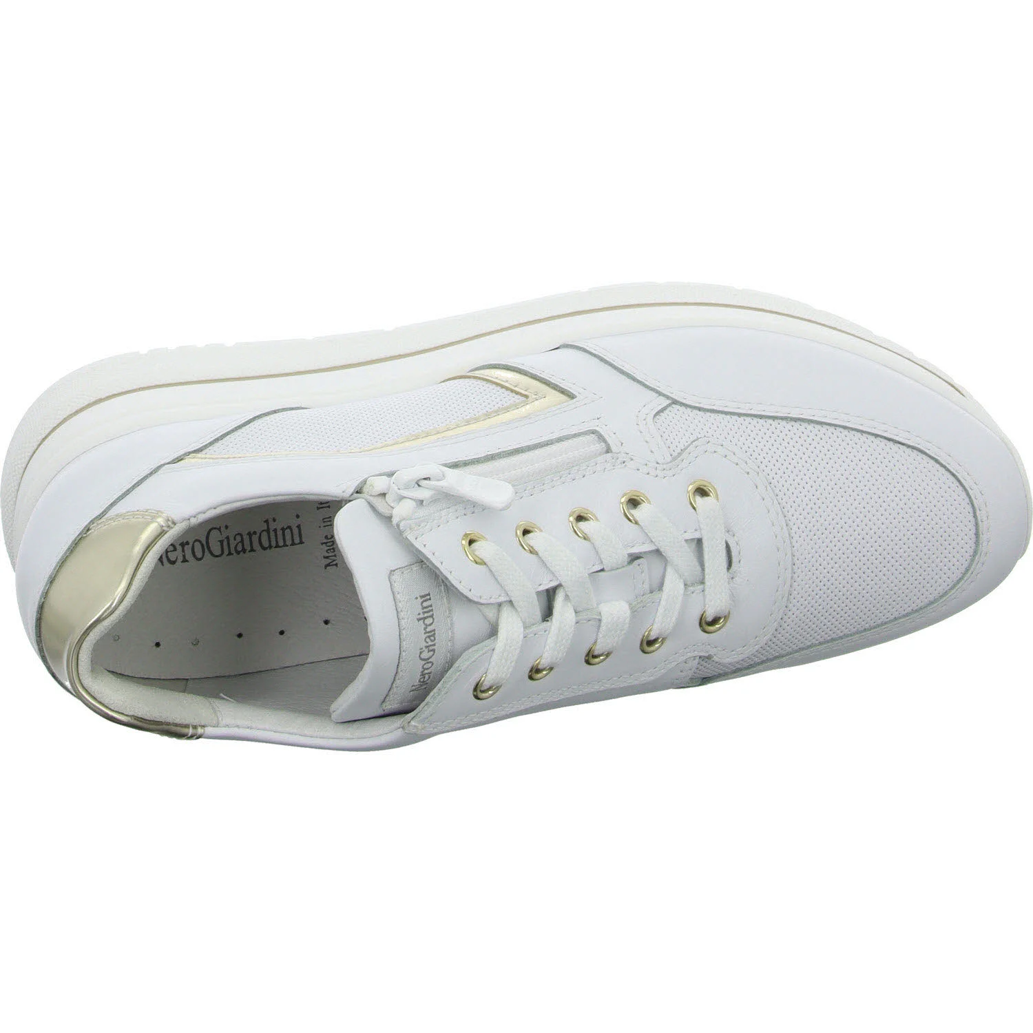 NeroGiardini Damen Schnürschuhe E512909D 707 E512909D bianco normal