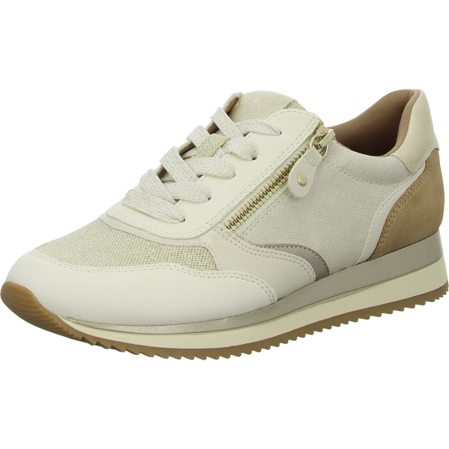 Jana Damen Schnürschuhe 8-23774-43/414 8-23774-43 ivory comb H (weit)
