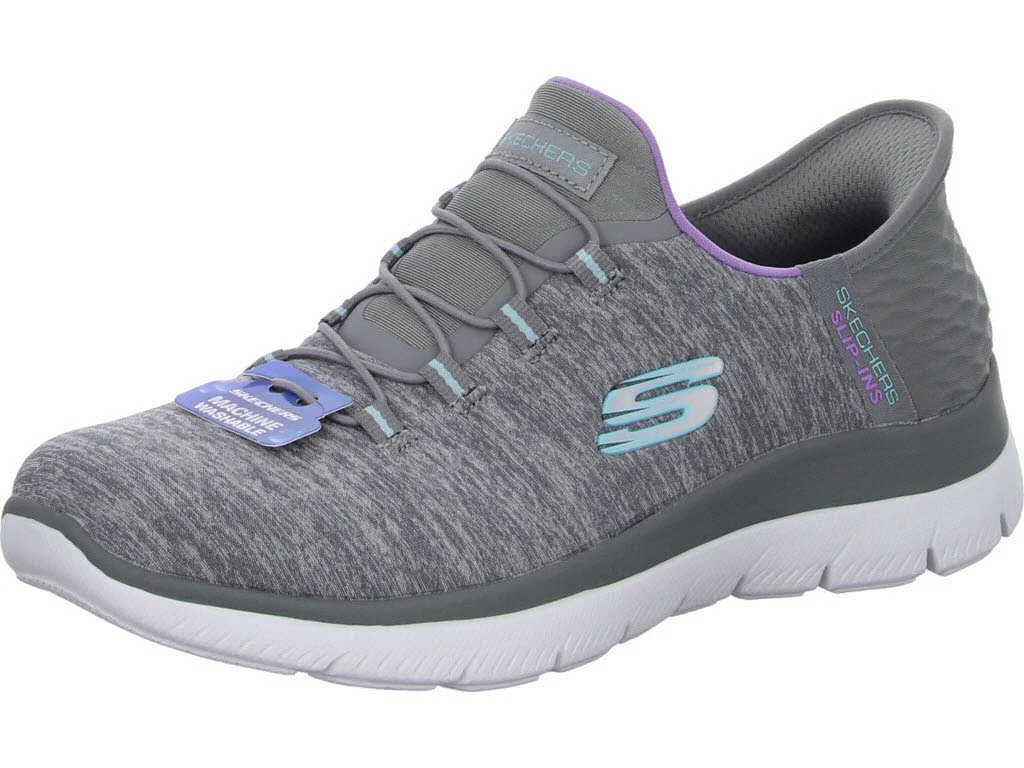 Element 1 von 8 (Bild) – Skechers Damen Slipper 149937 GYMT Summits - Dazzling Haze gray/multi normal