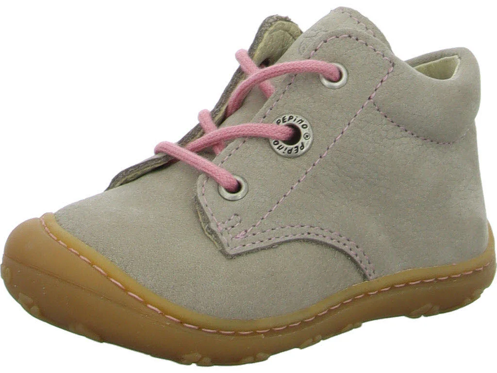 Ricosta Kinder Halbschuhe zum Schnüren 50 1200103/670 Cory kies/rosa WMS weit