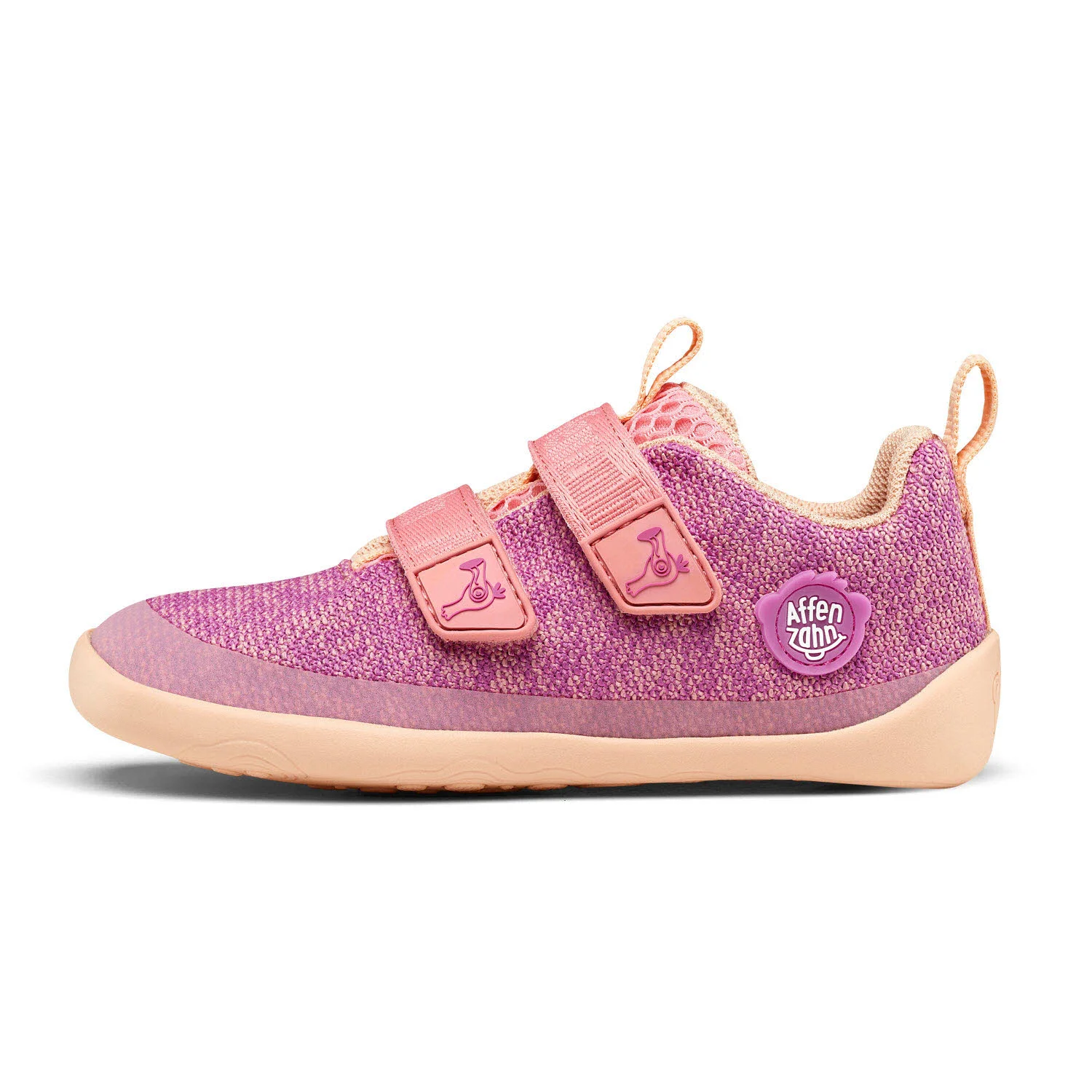 Element 5 von 9 (Bild) – Affenzahn Kinderschuh zum Schlupfen 00397-40060 Knit Happy Flamingo pink normal