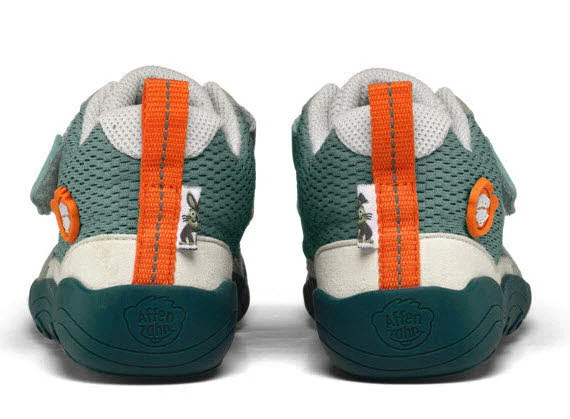 Affenzahn Kinderschuh zum Schlupfen 01637-20153 Halbschuh Vegan Cheerly Hase türkis normal