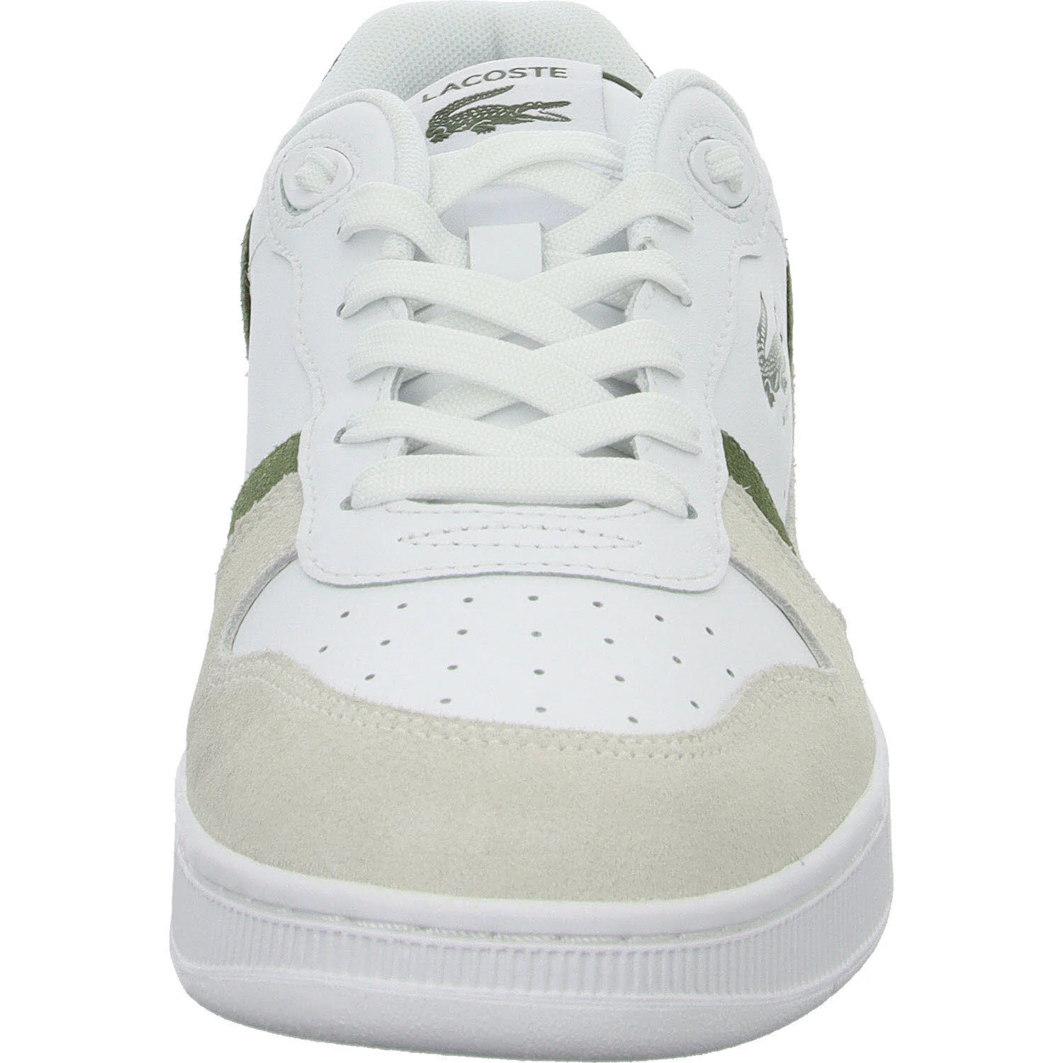 Lacoste Herren Schnürschuhe 51SMA0168_2H4 Men's T-Clip Set Sneakers white/khaki normal