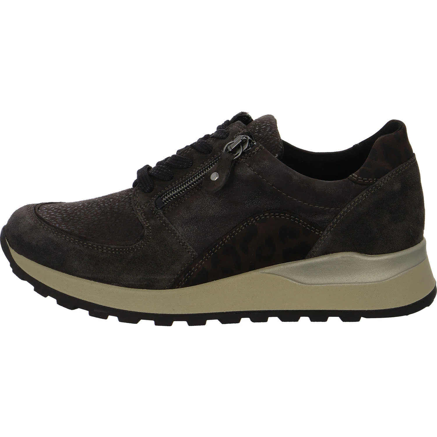 Waldläufer Damen Schnürschuhe H64007-603/166 Hiroko darkbrown H (weit)
