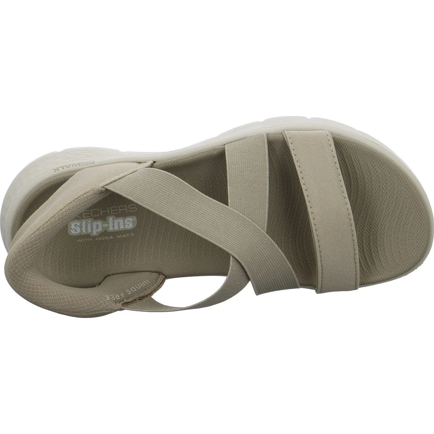 Skechers Damen Sandalen 141489 TPE GO WALK Flex Sandal - Glimmer taupe normal