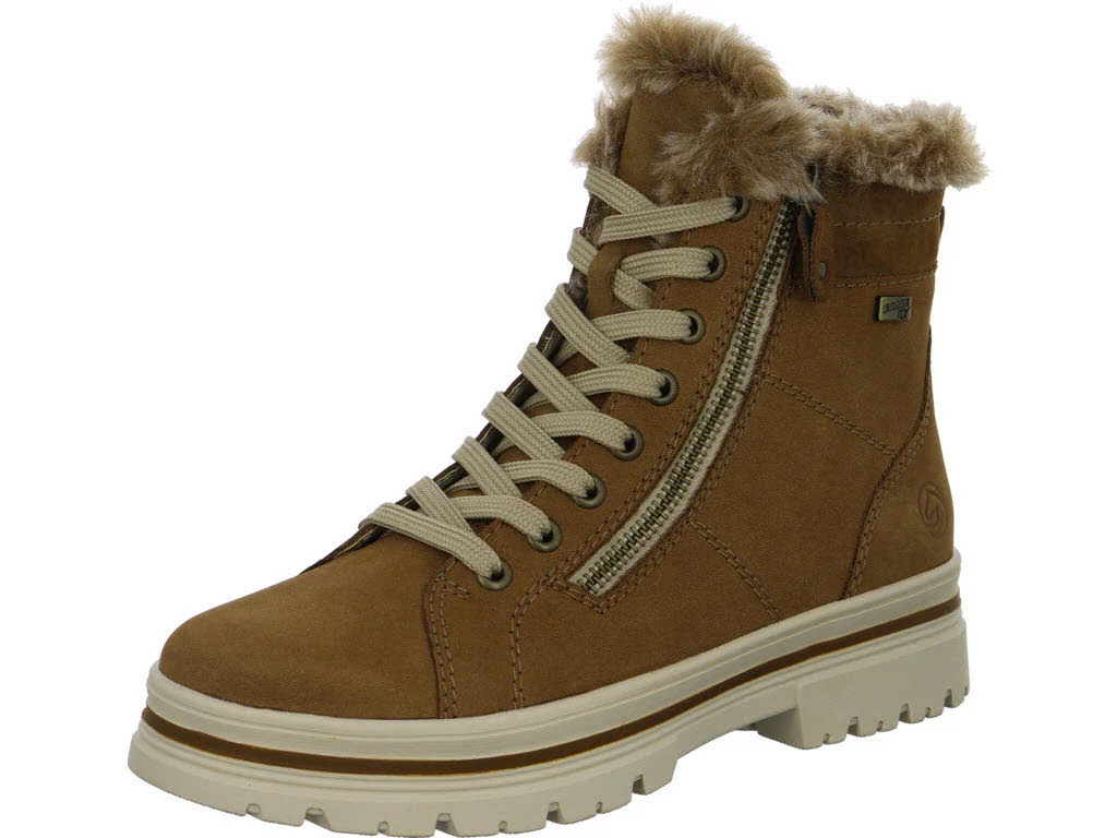 Remonte Damen Schnürstiefel warm D2U73-22 D2U73 noccia/reh/steppe G (weit)
