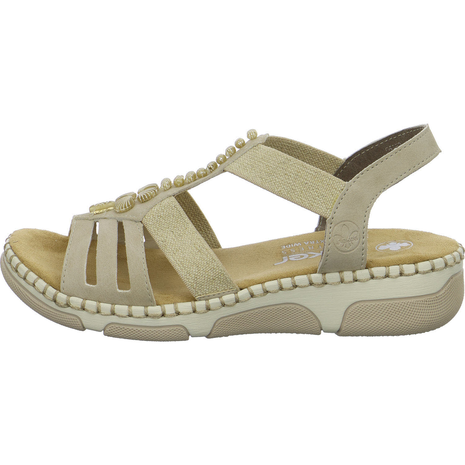 Rieker Damen Sandalen 66201-62 66201 ginger H (extra weit)