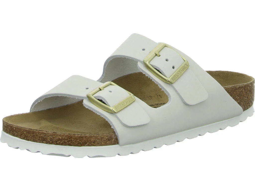 Element 1 von 8 (Bild) – BIRKENSTOCK Pantoletten 1029475 Arizona antique white schmal