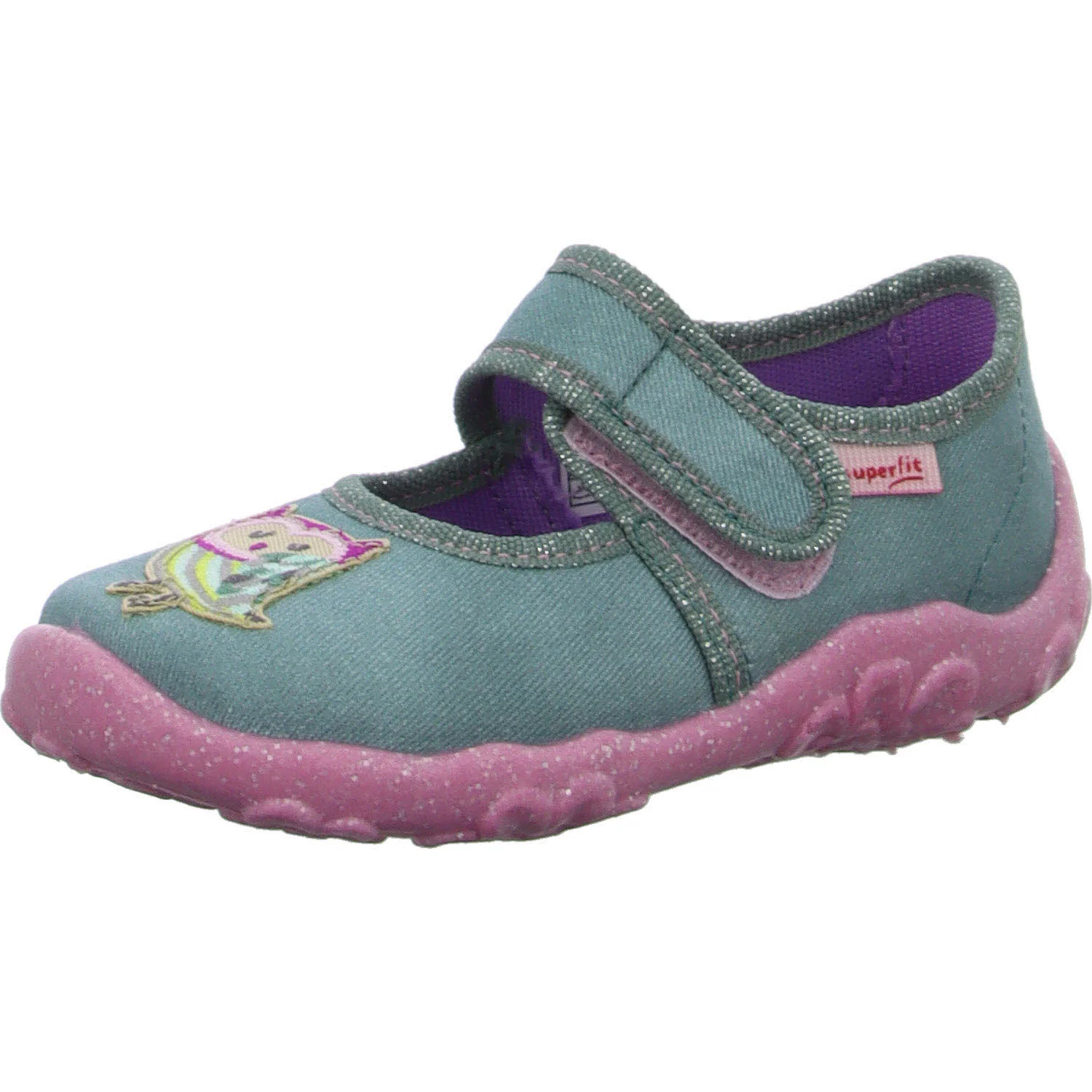 Element 2 von 8 (Bild) – Superfit Kinder Hausschuhe 1-000280-7500 Bonny grün WMS mittel