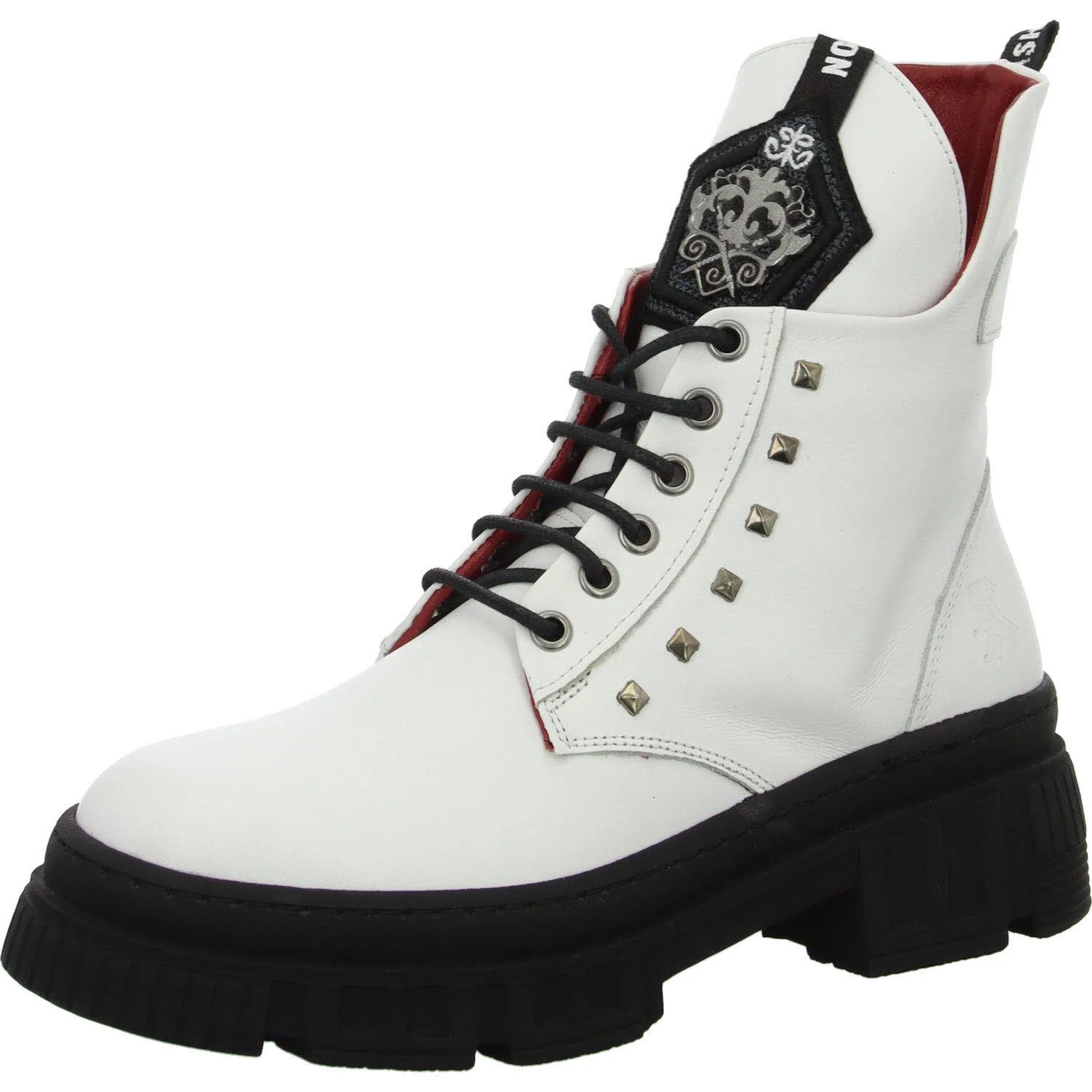 2go Fashion Damen Schnürstiefel 8249501-1 8249501 weiss normal