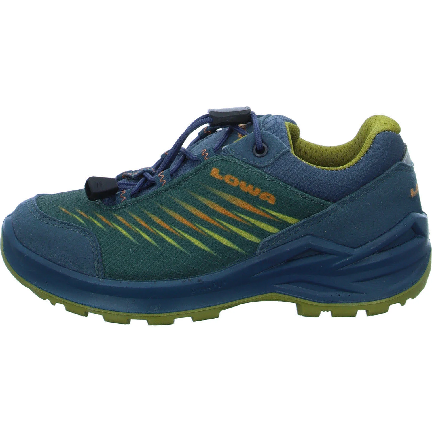 Element 6 von 8 (Bild) – Lowa Kinderschuh zum Schlupfen 641515/7448 Zirrox II GTX Lo Jr petrol/senf normal