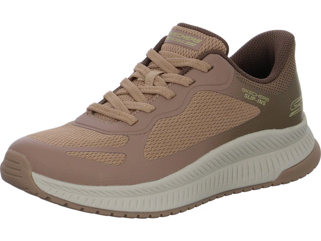 Element 1 von 8 (Bild) – Skechers Damen Slipper 117624 BRMT BOBS Squad 4 - Staple Look brown/multi normal