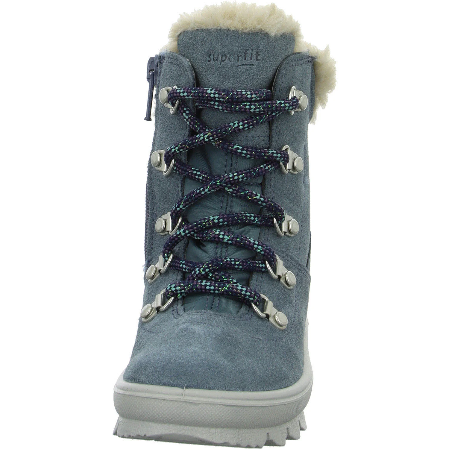 Superfit Kinder Schnürstiefel 1-000220-8010 Flavia blau WMS mittel