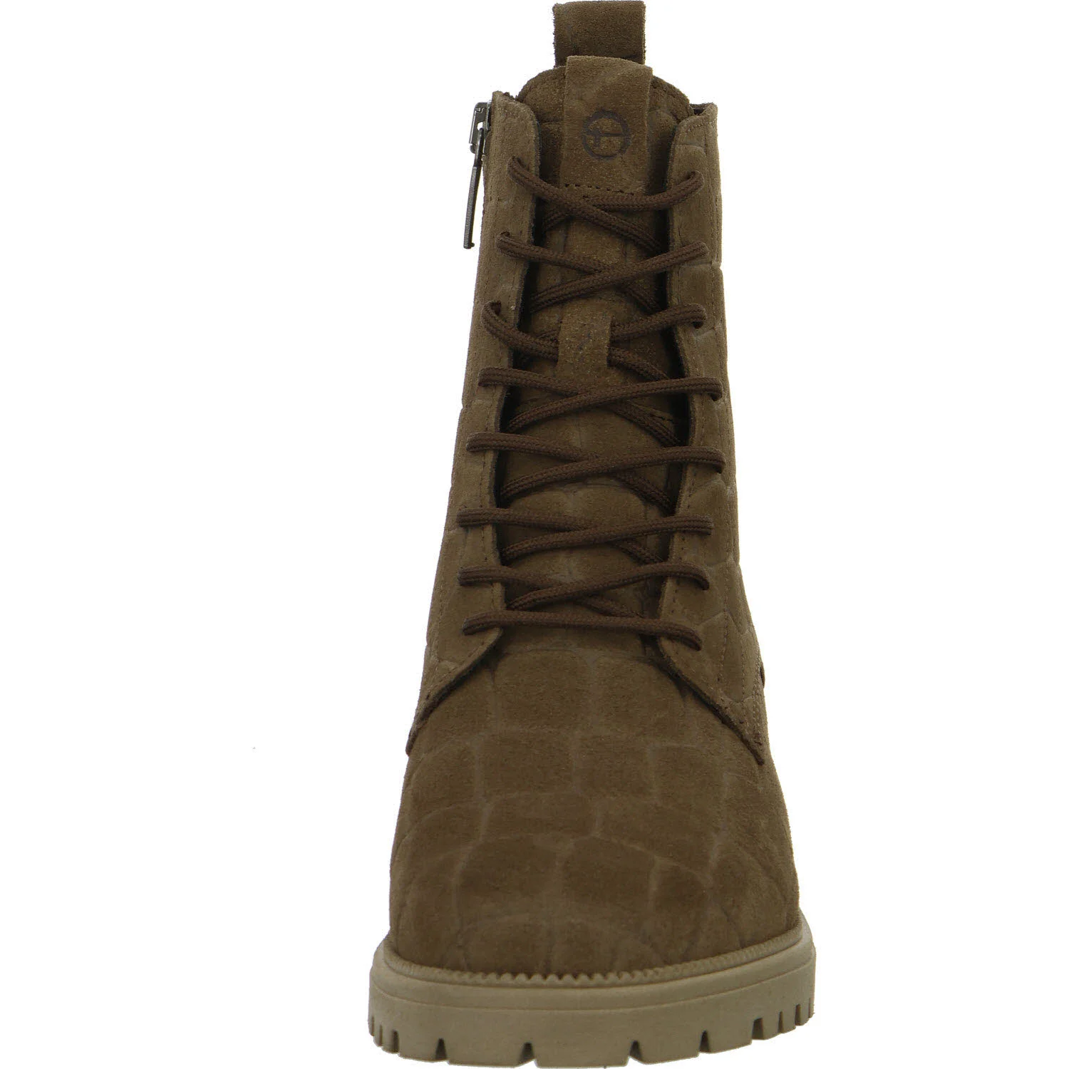 Tamaris Damen Schnürstiefel 1-25402-43-330 1-25402-43 taupe structure normal