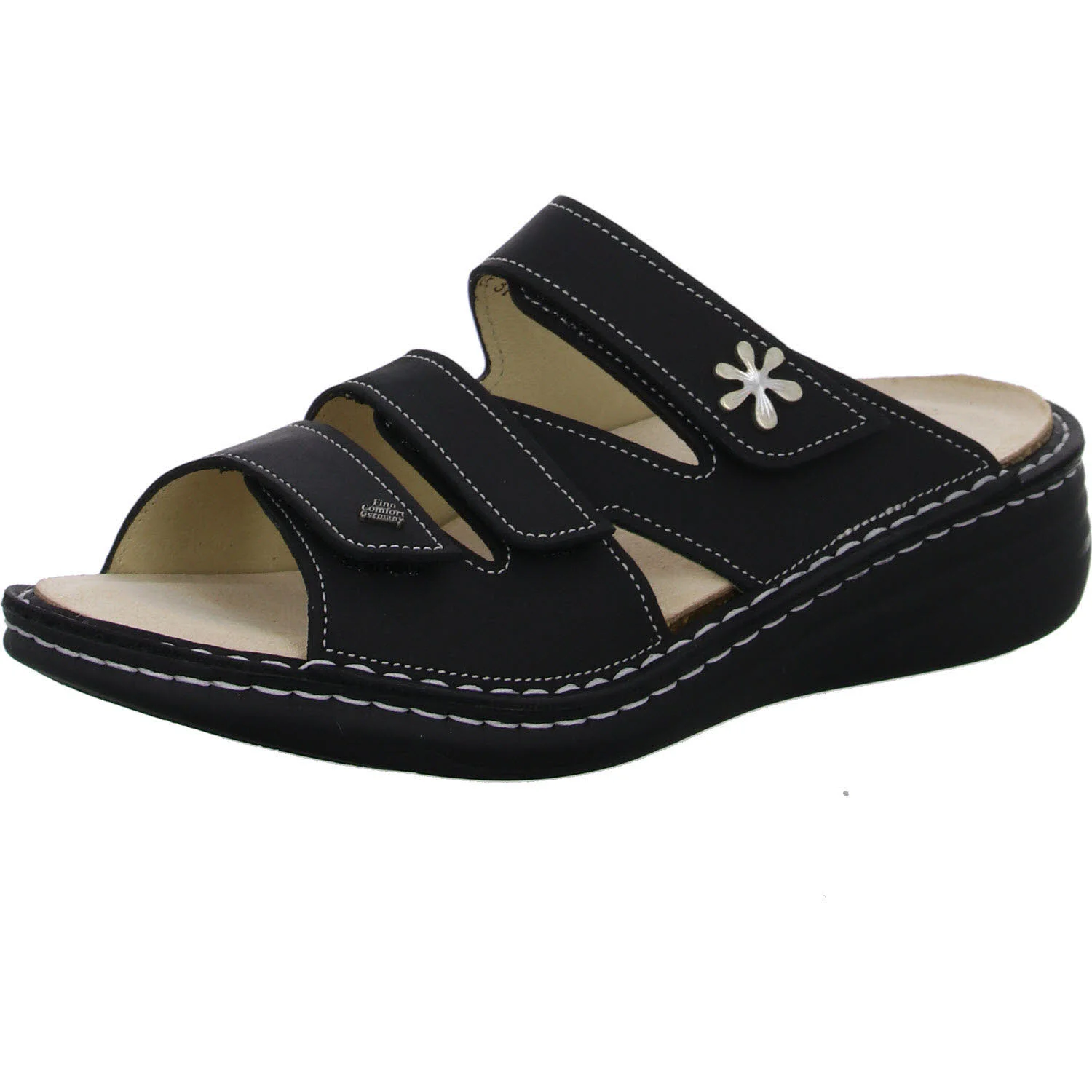 Element 2 von 8 (Bild) – Finn Comfort Damen Pantoletten 02640-723393 Grenada black weit