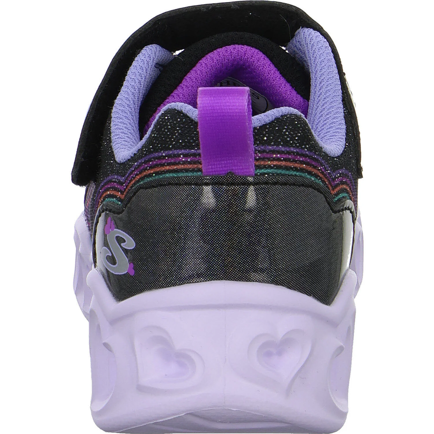 Skechers Kinderschuh zum Schlupfen 303736LC BKMT Heart Lights - Bubble Love black/multi normal
