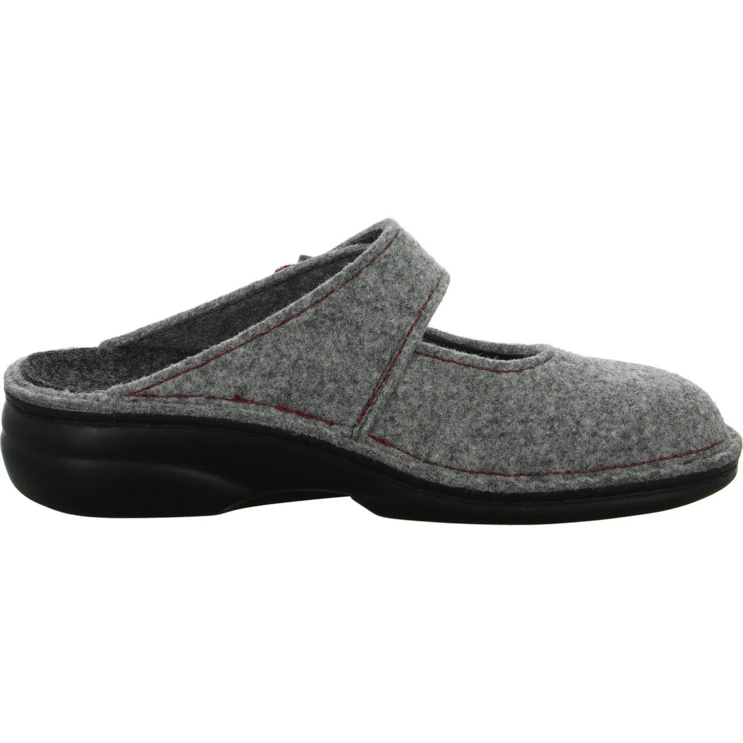 Finn Comfort Damen Winterpantoffel 06560-901198 Arlberg lightgrey/cassis weit