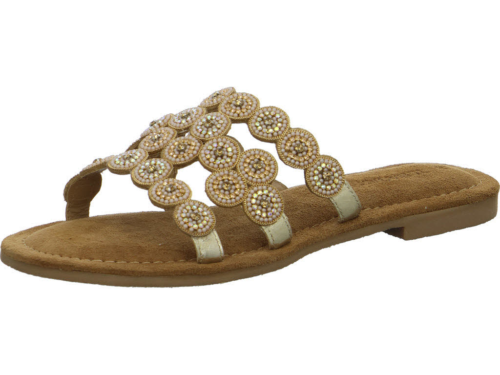 TT.Bagatt Damen Pantoletten D31ASY923900-5190 D31ASY923900 gold/metalics normal