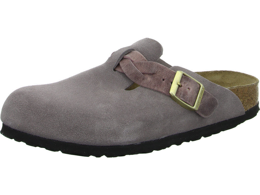 BIRKENSTOCK Clogs 1029122 Boston Braided Faded Purple schmal