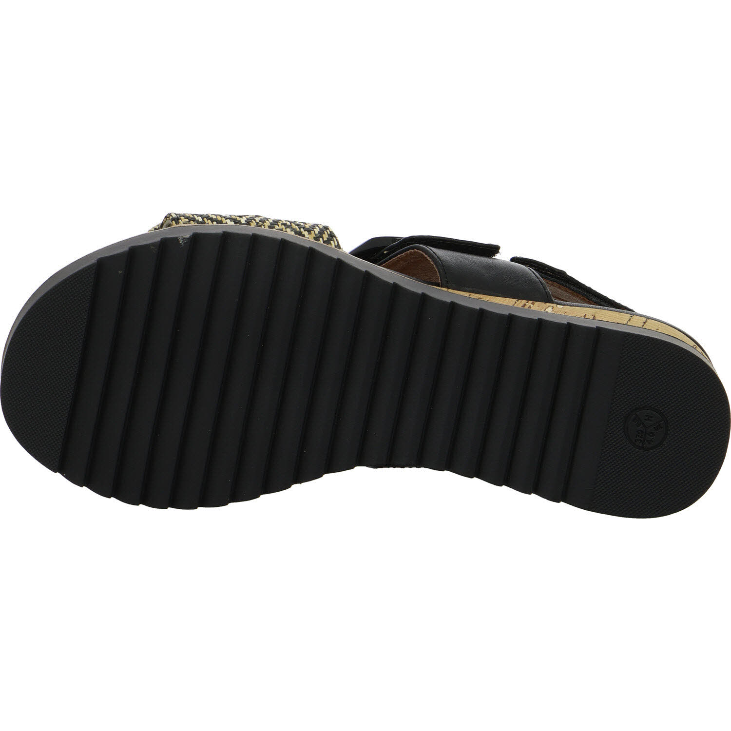 Jana Damen Sandalen 8-28776-46/030 8-28776-46 black/nature H (weit)