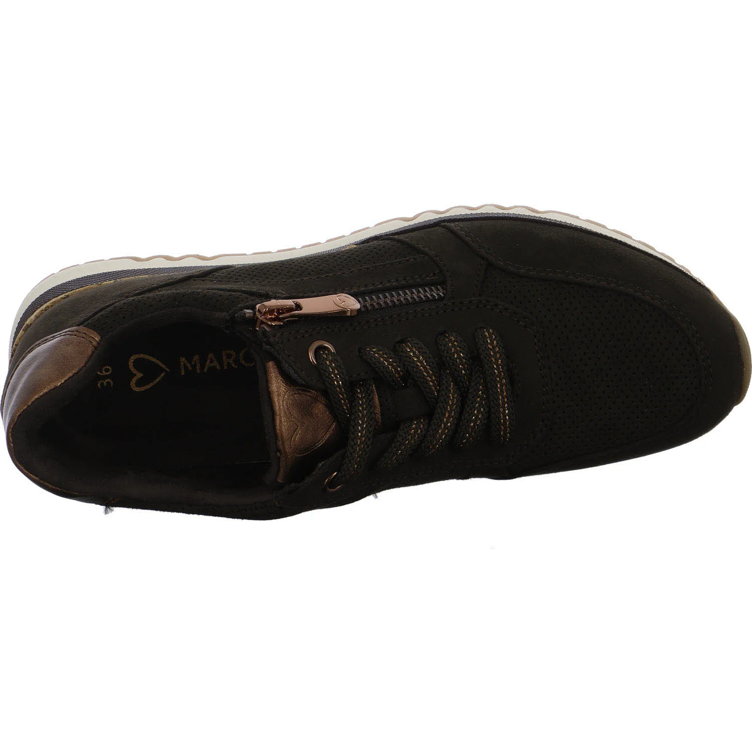 Marco Tozzi Damen Schnürschuhe 2-23781-41/303 2-23781-41 mocca comb normal