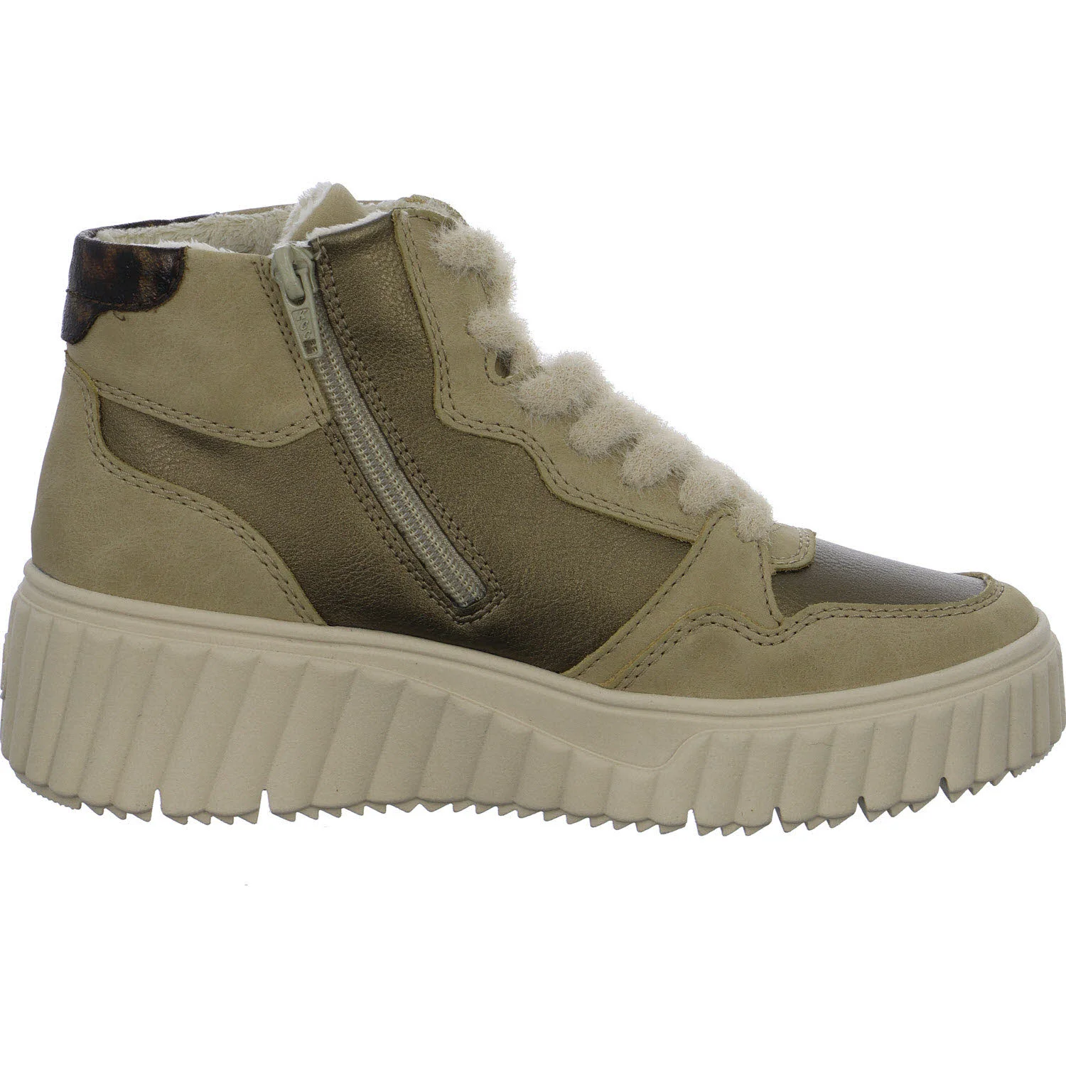 Rieker Damen Schnürstiefel N2508-60 N2508 porzellan/bronze/antik F 1/2 (normal)