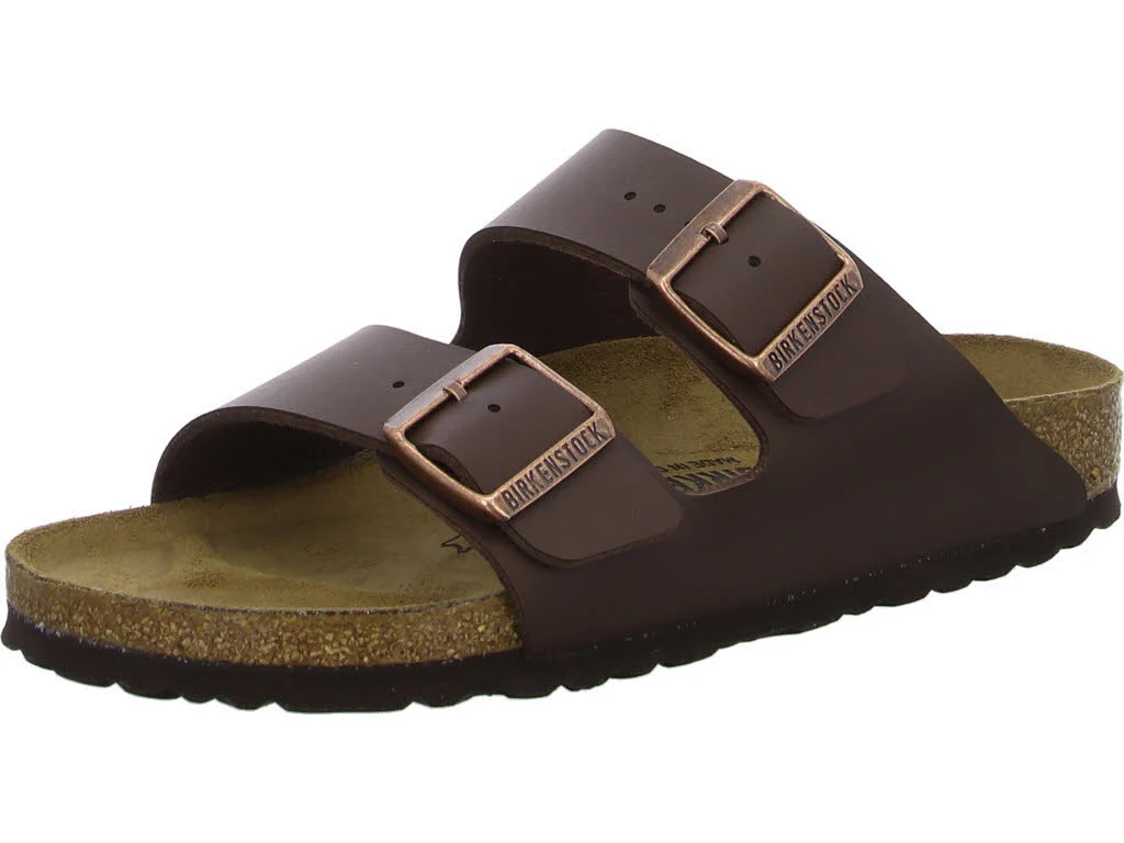 Element 1 von 7 (Bild) – BIRKENSTOCK Pantoletten 51703 Arizona dark brown schmal