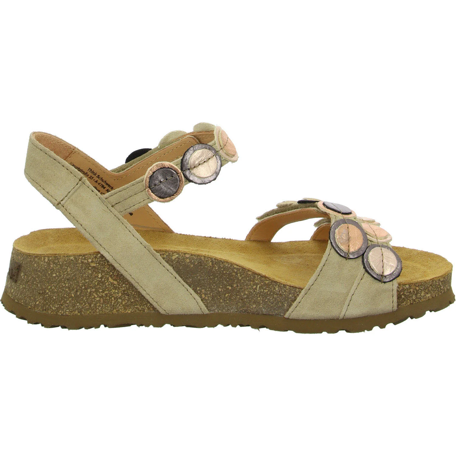 Think Damen Sandalen 3-000322-4010 Koak iced coffee/kombi F 1/2 (normal)