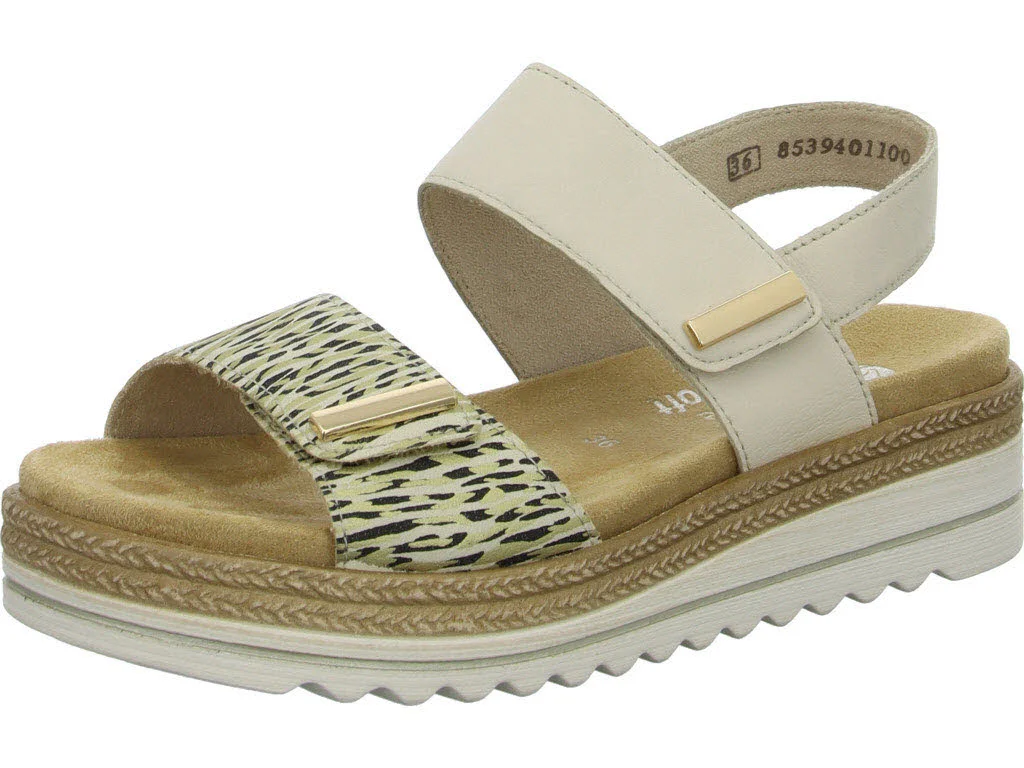 Remonte Damen Sandalen D0Q59-60 D0Q59 beige-gold/porzellan F 1/2 (normal)