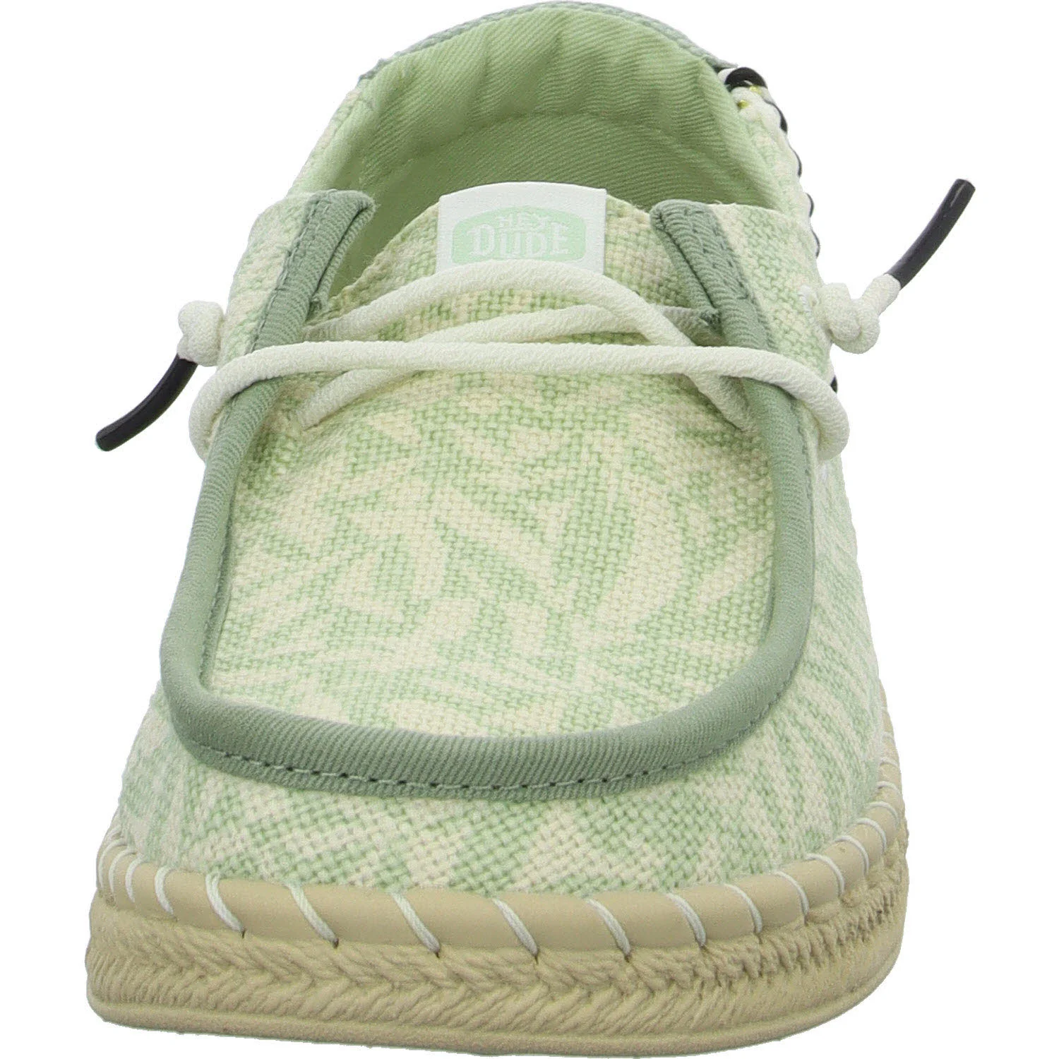 heydude Damen Slipper HD43179-3YY Wendy Espadrille Retro Palm celadon green/white weit