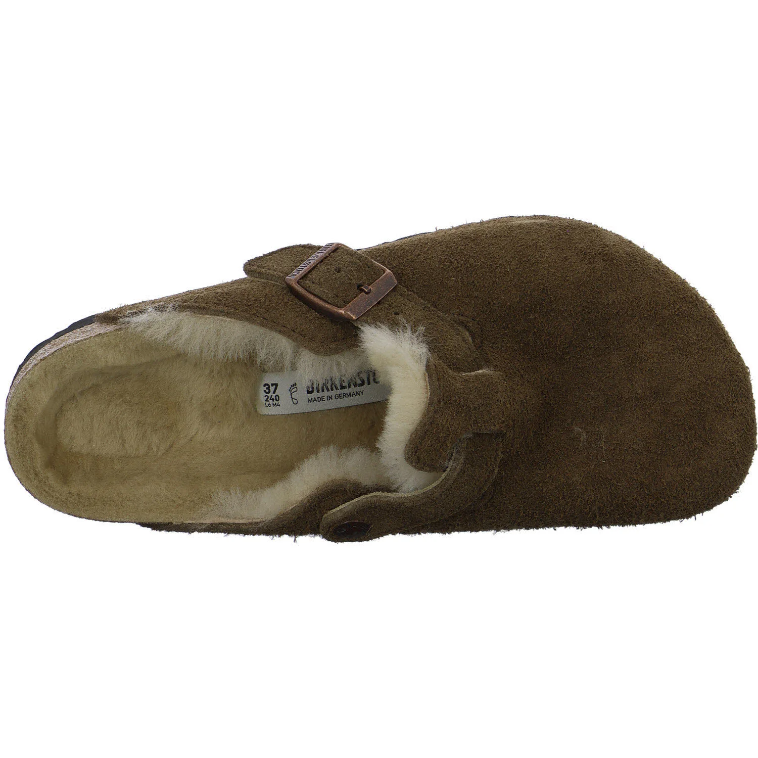 BIRKENSTOCK Damen Winterpantoffel 1032440 Boston Shearling dark tea normal