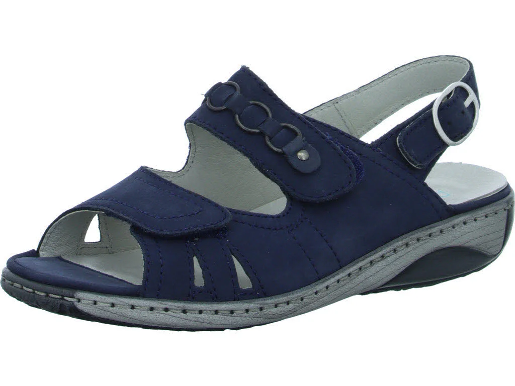 Waldläufer Damen Sandalen 210004-191/217 Garda marine G (normal)
