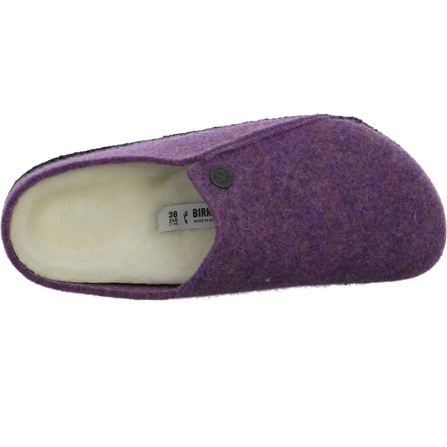 BIRKENSTOCK Damen Winterpantoffel 1030898 Zermatt Shearling mauve melange schmal