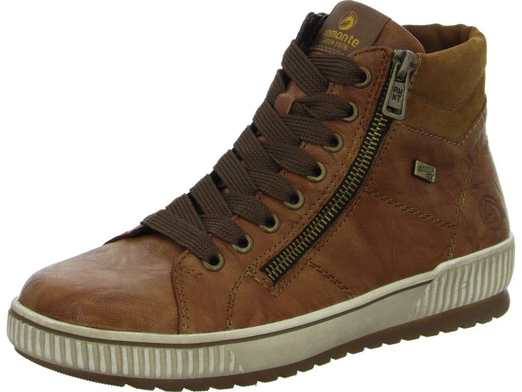 Remonte Damen Schnürstiefel D0772-22 D0772 cuoio/reh/cuoio G (weit)