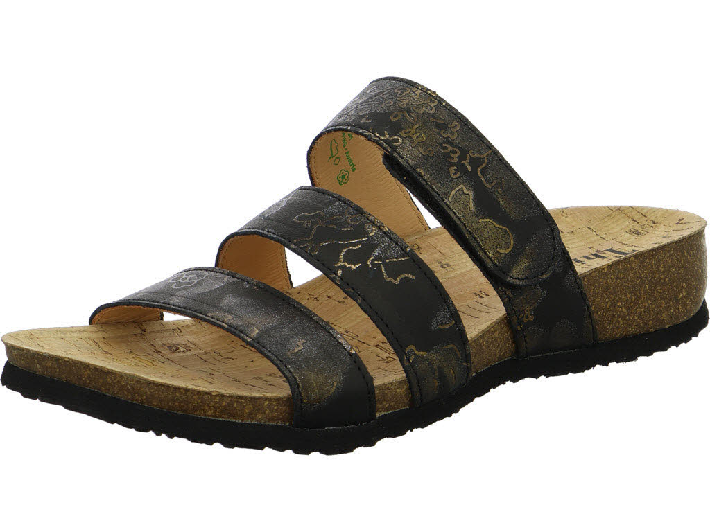 Think Damen Pantoletten 3-001313-0000 Julia schwarz F 1/2 (normal)