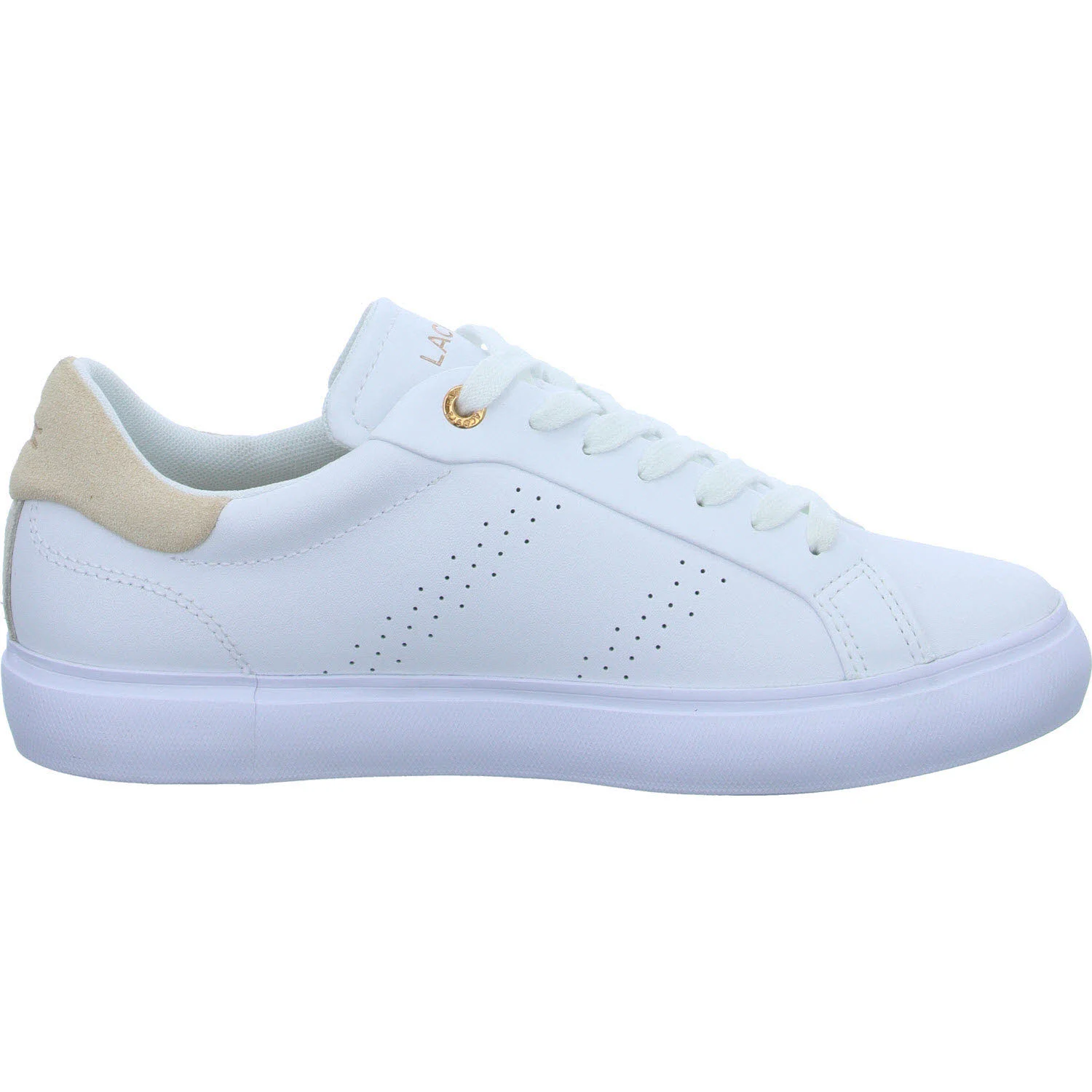 Lacoste Damen Schnürschuhe 48SFA0003_1Y9 Women's Powercourt 2.0 Sneakers Blush Pack white/light pink normal
