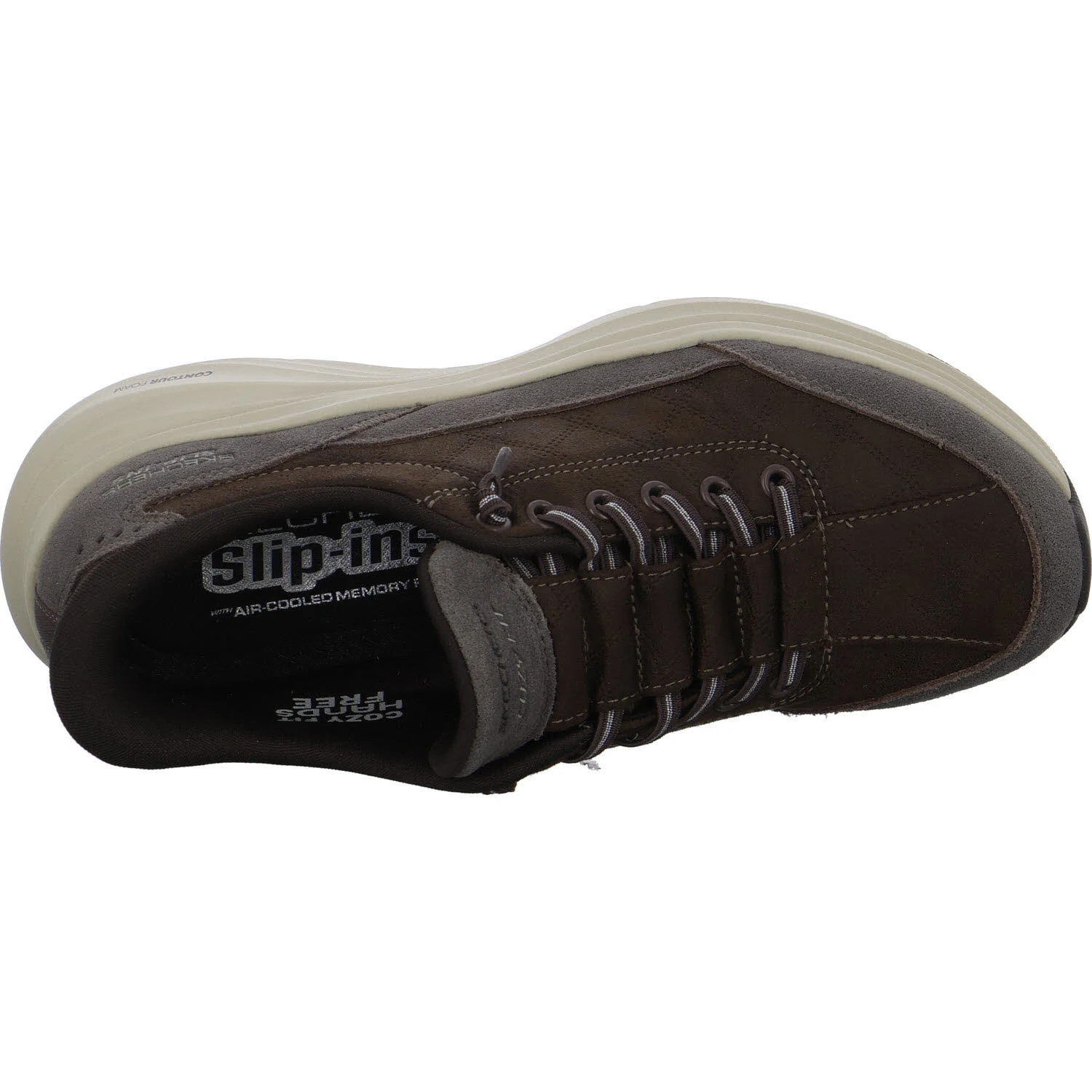 Skechers Damen Slipper 150507 CHOC Contour Foam - Cozy Fit Natural Ease chocolate normal